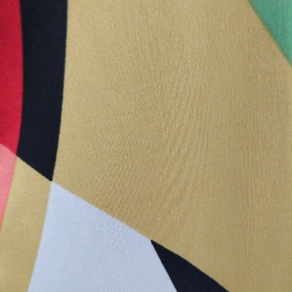 [M] Abstract Multicolor Swirl Stretch Bodycon Halter Maxi Dress - Picture 13 of 16